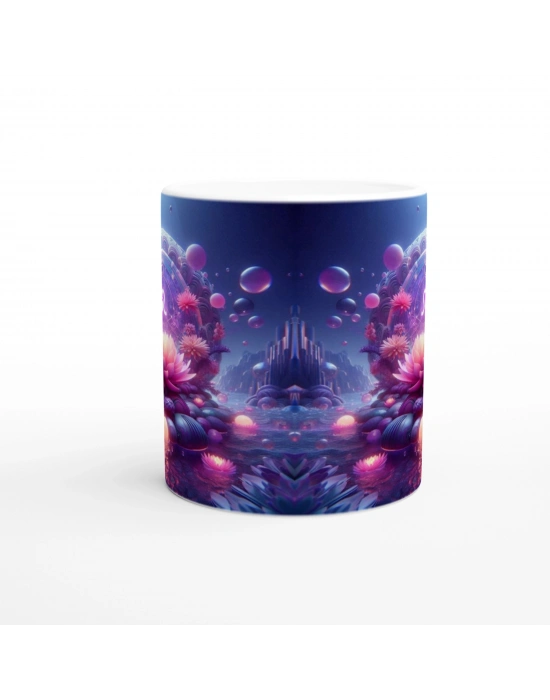 Terazi Burcu Baskılı Kahve Kupası - Astral Denizaltı Dünyası Vs3