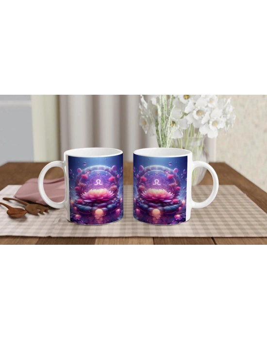 Terazi Burcu Baskılı Kahve Kupası - Astral Denizaltı Dünyası Vs3