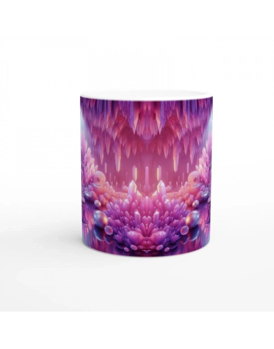 Terazi Burcu Baskılı Kahve Kupası - Büyülü Kristal Mağarası Temalı Vs3