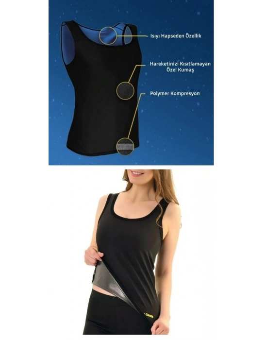 Termal Sauna Erkek Unisex Atlet ( S ) Neotex Terletme Atleti