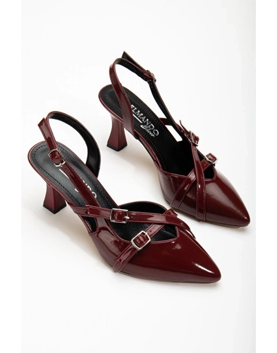 Tetti Bordo Rugan Topuklu Ayakkabı