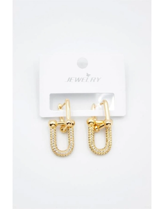 TF Zincir Küpe - Altın