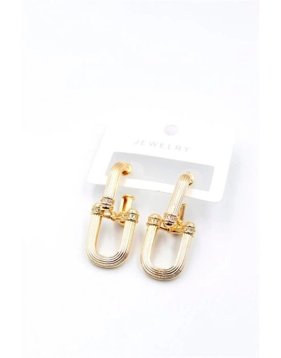 Tf Zincir Küpe - Altın