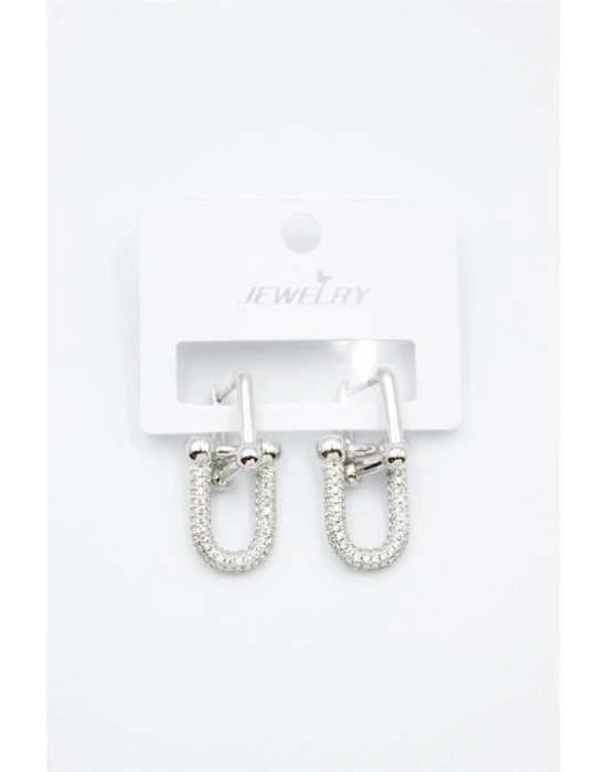 TF Zincir Küpe - Gümüş