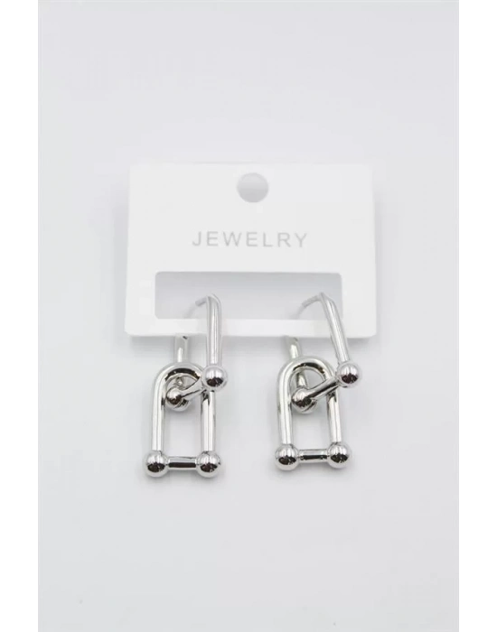 TF Zincir Küpe - Gümüş