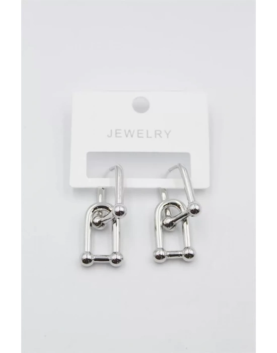 TF Zincir Küpe - Gümüş