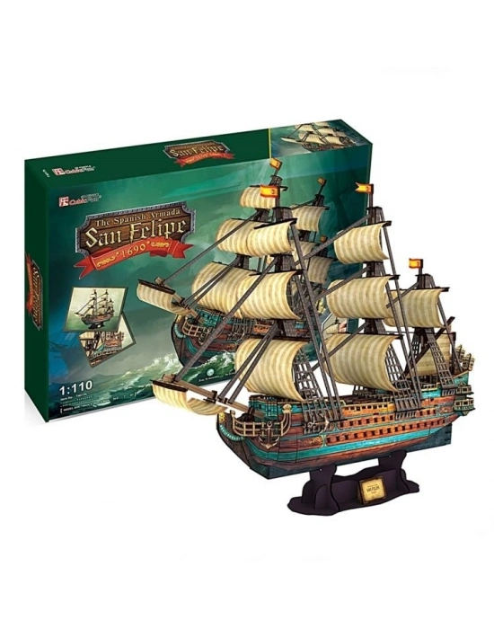 The Spanish Armada San Felipe 3D Puzzle