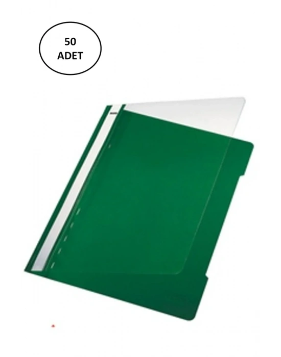 Ticon Plastik Telli Dosya Yeşil 50 li