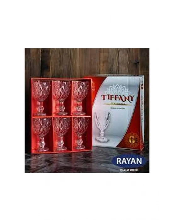 Tiffany 6lı Lüx Ayaklı Bardak Royaleks-82628