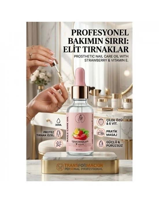 Tırnak Bakım Yağı Çilekli Güçlendirici E Vitamini Serum 30ml 723072