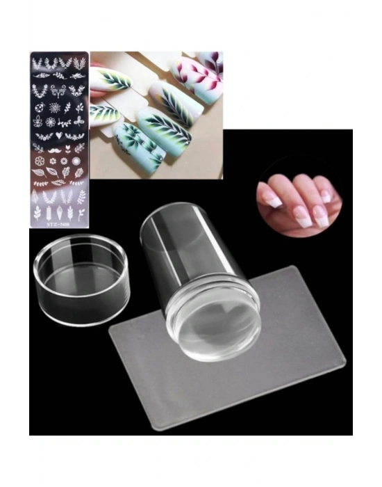 Tırnak Baskı Aparatı Silikon Başlıklı Transfer  French Baskı Aparatı