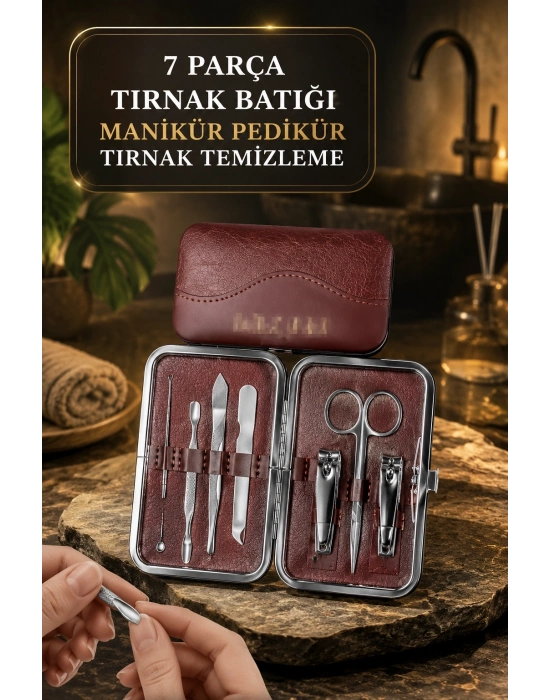 Tırnak Batığı Temizliği ve Günlük Bakım İçin 7 Parça Profesyonel Set