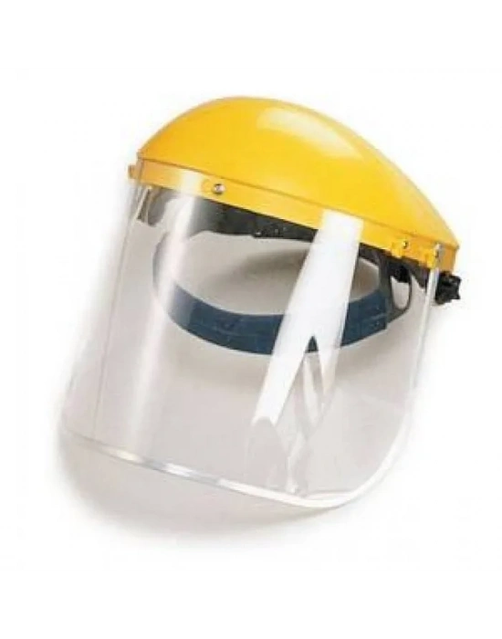 Tırpan Maskesi, Yüz Siperi - Şeffaf Camlı, Göz Ve Alın Korumalı