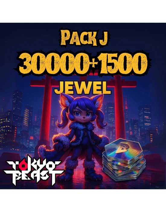Tokyo Beast Jewel Pack J - 30000+1500 Jewels