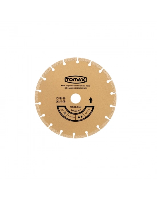 Tomax Çok Amaçlı Elmas Kesici Disk - 180x22