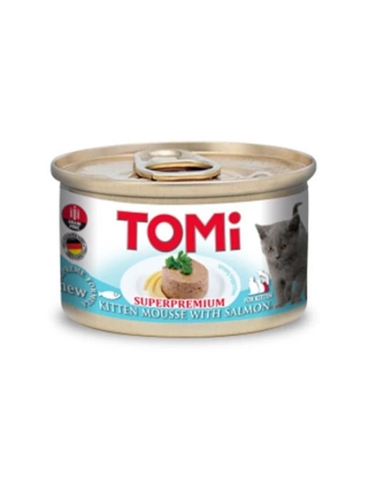 Tomi Kıyılmış Somonlu Tahılsız Yavru Konserve Kedi Maması 85 Gr