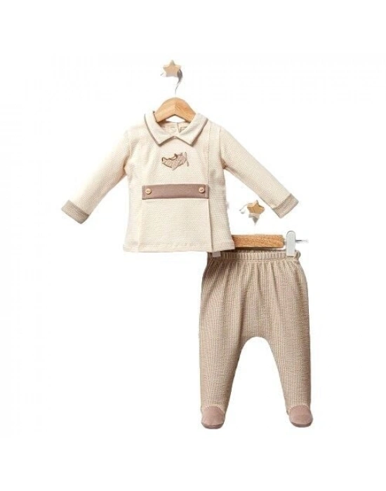 Tongs Baby Airplane Zıbın Takım 5235 Kahverengi