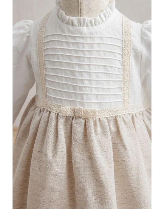 Tongs Baby Bebek Elbise 3921 Bej