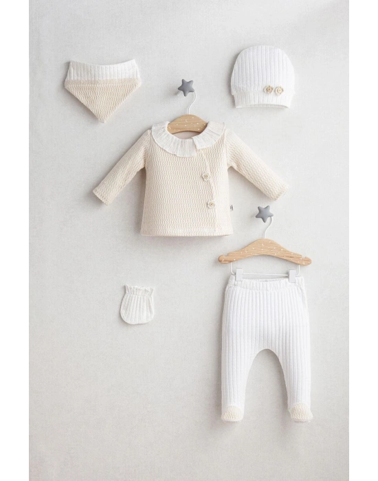 Tongs Baby Daisy Dream 5Li Zıbın Set 5464 Ekru