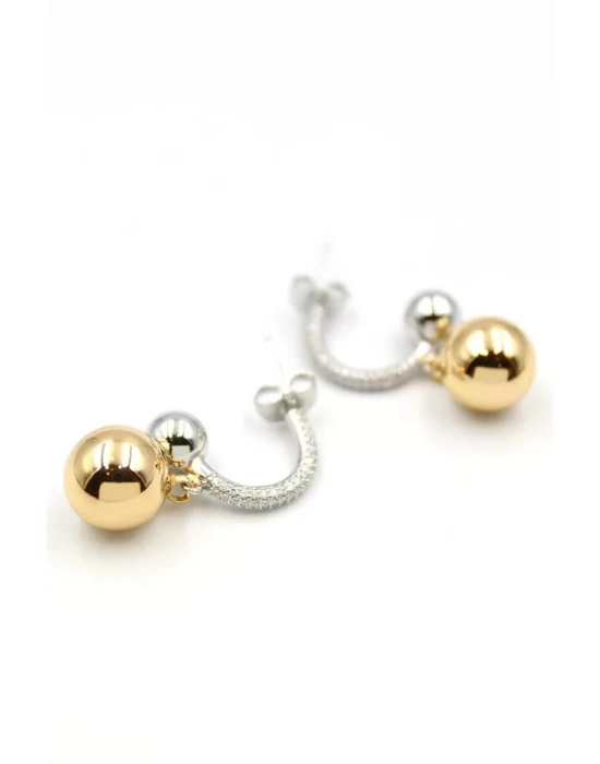 Top Halka Küpe - Altın