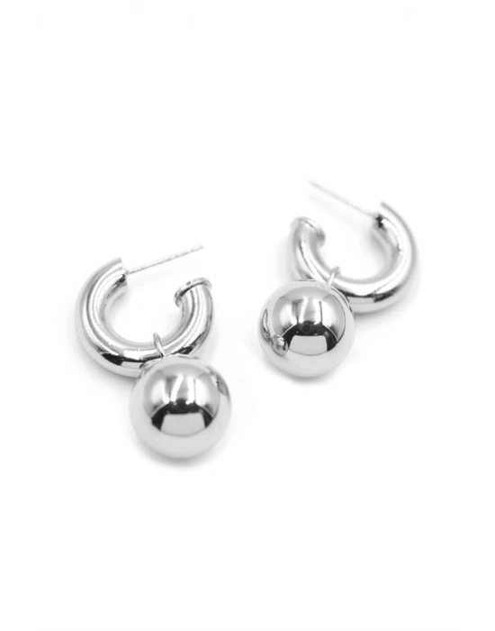 Top Küpe - Gümüş