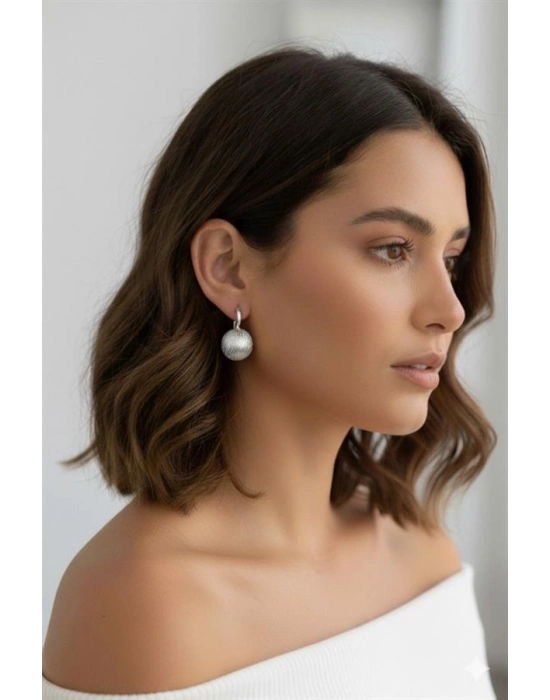 Top Küpe - Gümüş