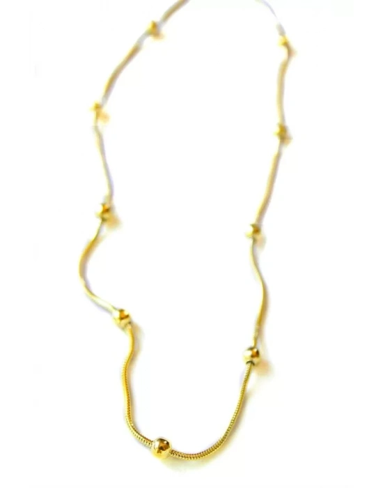 Top Zincir Kolye - Altın