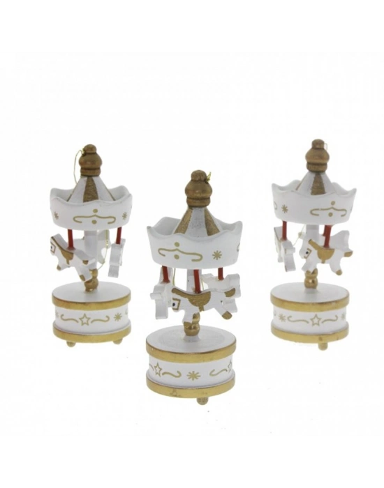 Toptan Dekoratif 6lı Beyaz Mini Atlı Karınca