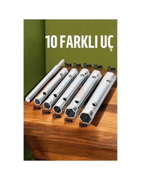 Tork Lokma Seti Boru Kovan Tip Anahtar Seti Buji Anahtarı