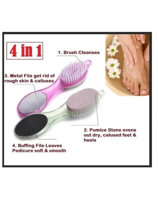 Törpülü Fırçalı Topuk Taşı - 4in1