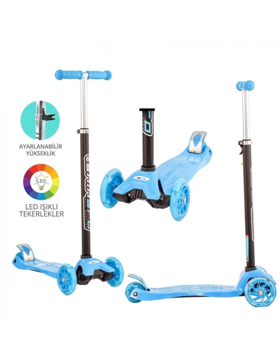 ® Torutoys Mavi Twist Işıklı Scooter