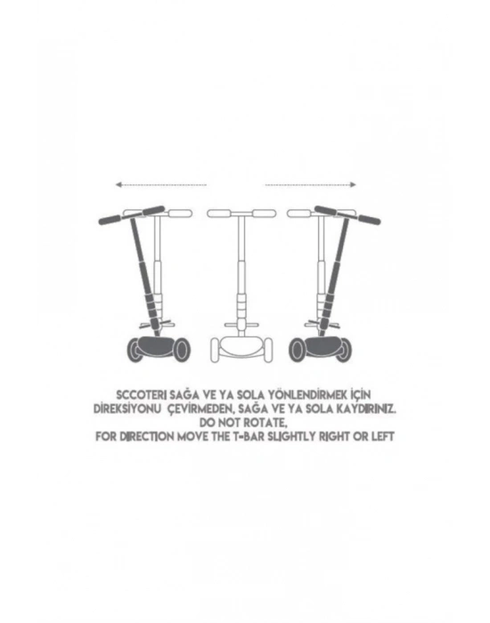 ® Torutoys Maxi Twist Işıklı Scooter Pembe
