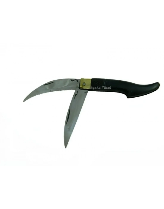 Tosya Küçük Çiftli Testereli Bıçkı Çakı 14 Cm - Plastik Saplı, Manuel