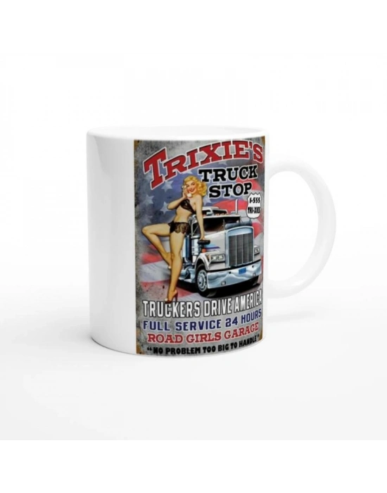 Trixie’s Kamyoncu Dinlenme Tesisi Temalı Kupa