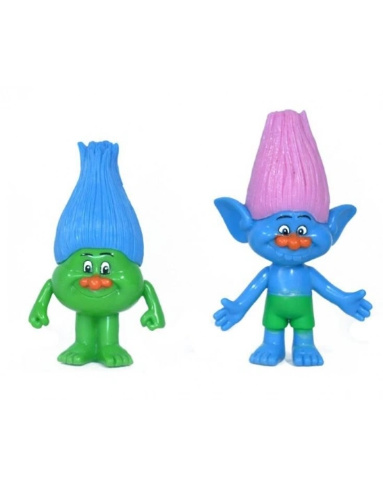 Trolls Yağmur Ormanı Şans Bebekleri 2 li Figür - TBG256562/MAVİ-YEŞİL