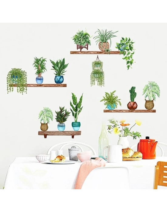 Tropikal Bitkiler Duvar Stickerı Model B
