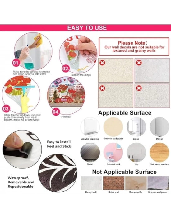 Tropikal Bitkiler Duvar Stickerı Model B