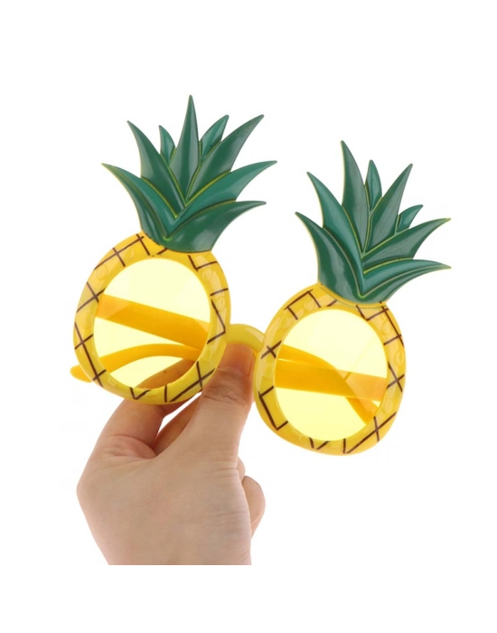 Tropikal Hawaii Ananas Şekilli Parti Gözlüğü