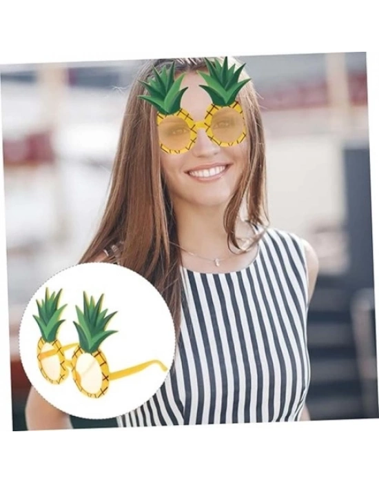 Tropikal Hawaii Ananas Şekilli Parti Gözlüğü