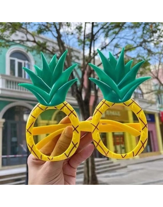 Tropikal Hawaii Ananas Şekilli Parti Gözlüğü