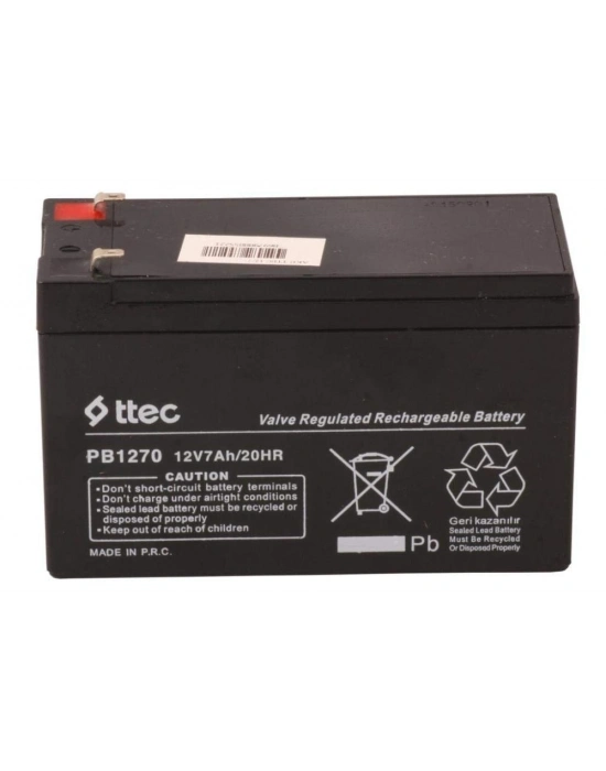 Ttec 12v 7 Ah Kuru Bakımsız Akü