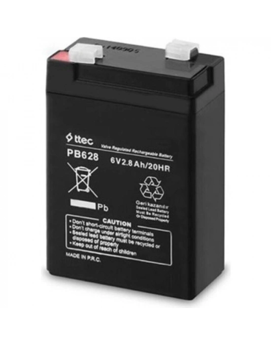 Ttec 6v 2.8 Ah Kuru Bakımsız Akü