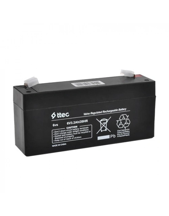 Ttec 6v 3.2 Ah Kuru Bakımsız Akü