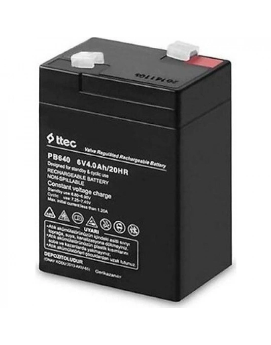 Ttec 6v 4 Ah Kuru Bakımsız Akü
