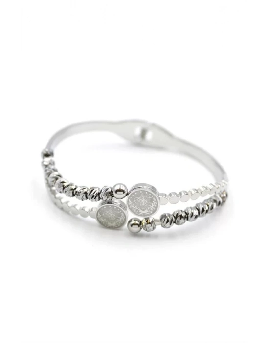 Tuğra Dorika Bilezik - Gümüş