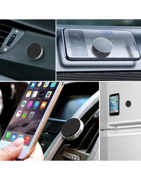 ®  Tüm Modellerle Uyumlu Manyetik Araç İçi Telefon Tutucu Çok Amaçlı Güçlü Mıknatıs Tutucu