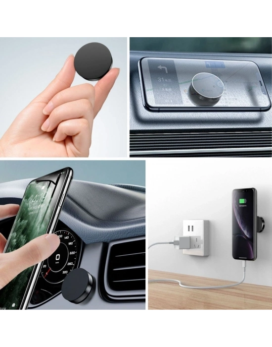 ®  Tüm Modellerle Uyumlu Manyetik Araç İçi Telefon Tutucu Çok Amaçlı Güçlü Mıknatıs Tutucu