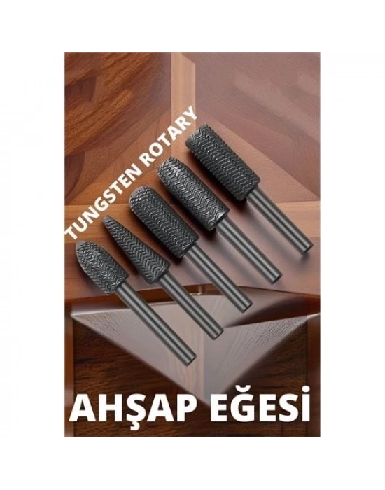 Tungsten Ahşap Oyma Şekillendirme 5 li Eğe Seti