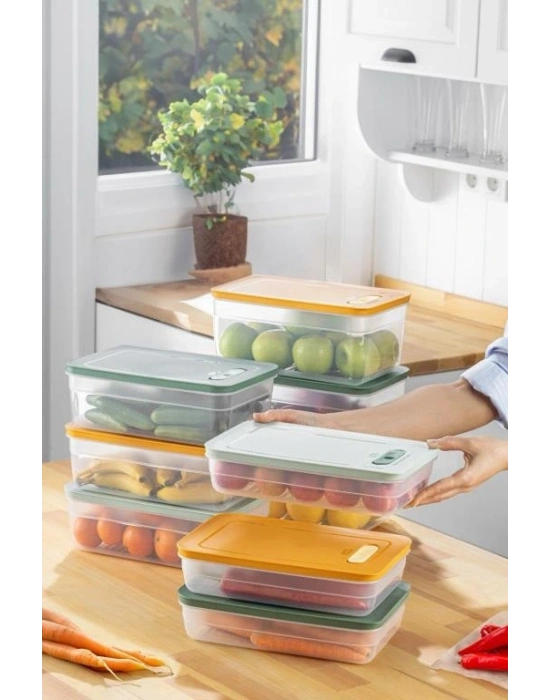 Tupper Model - Vakumlu - Mikrodalga Buzluk Saklama Kabı 3,8lt