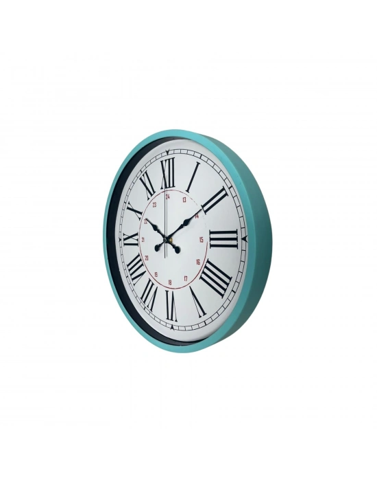 Turkuaz 36 Cm Dekoratif Duvar Saati